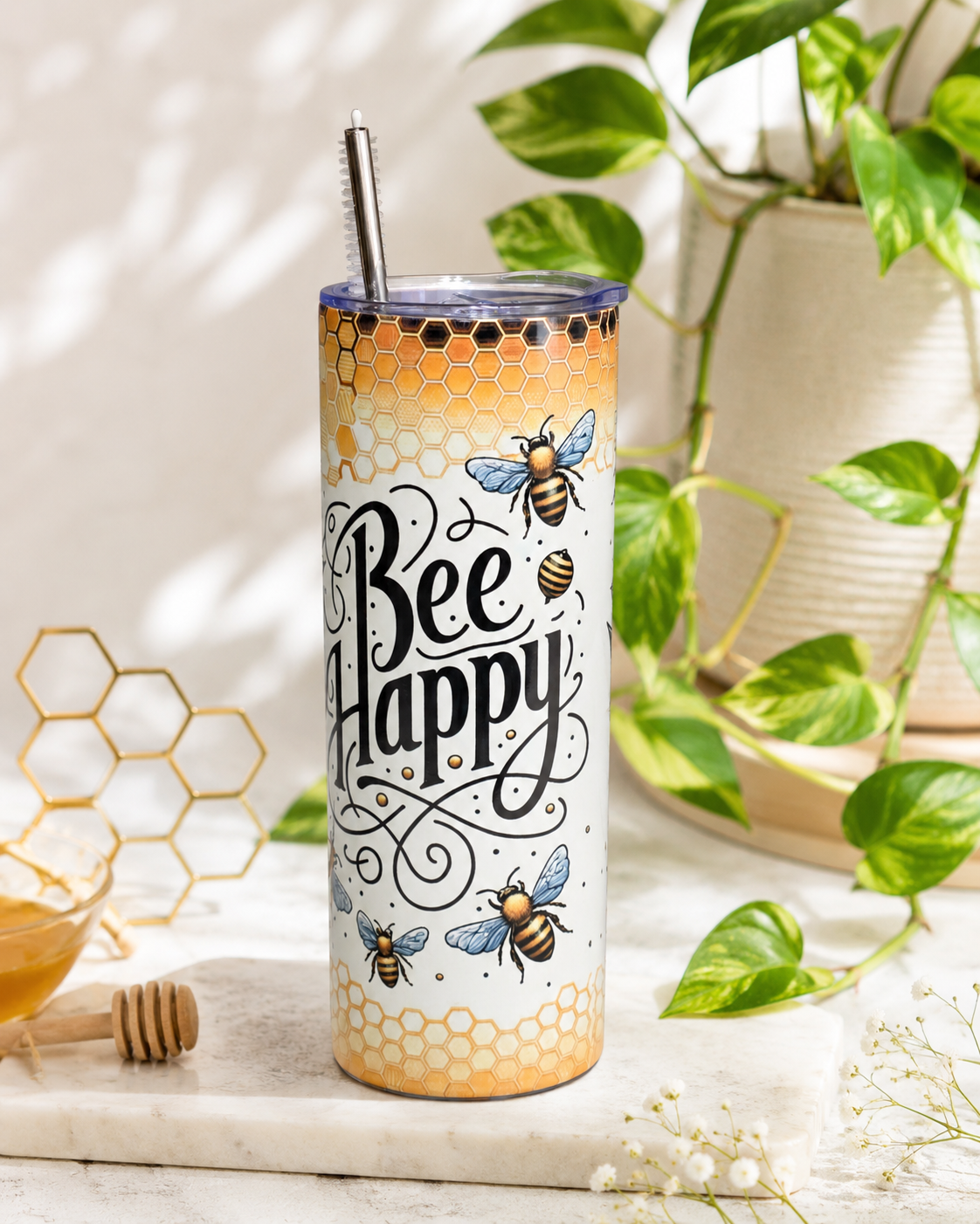 Bee Happy Plant Lover Bundle Box / Tumbler