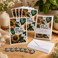 She Is Strong Note Card Set – Pack of 5