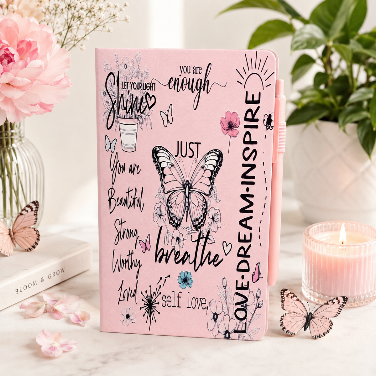 Just Breath Inspirational Notebook