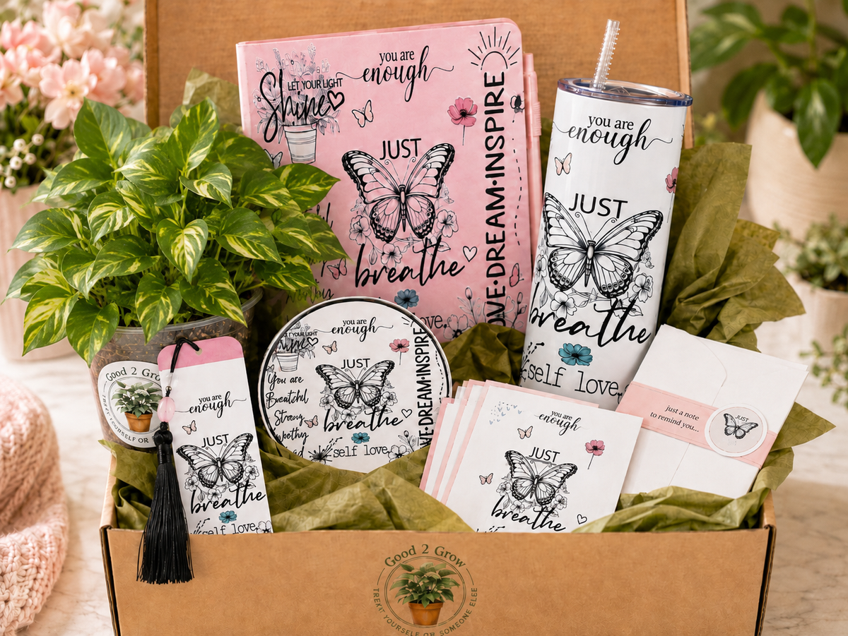 Just Breathe Plant Lover Bundle Box / Tumbler