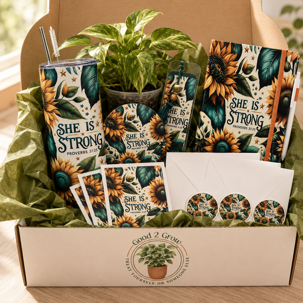 She Is Strong Plant Lover Bundle Box / Tumbler
