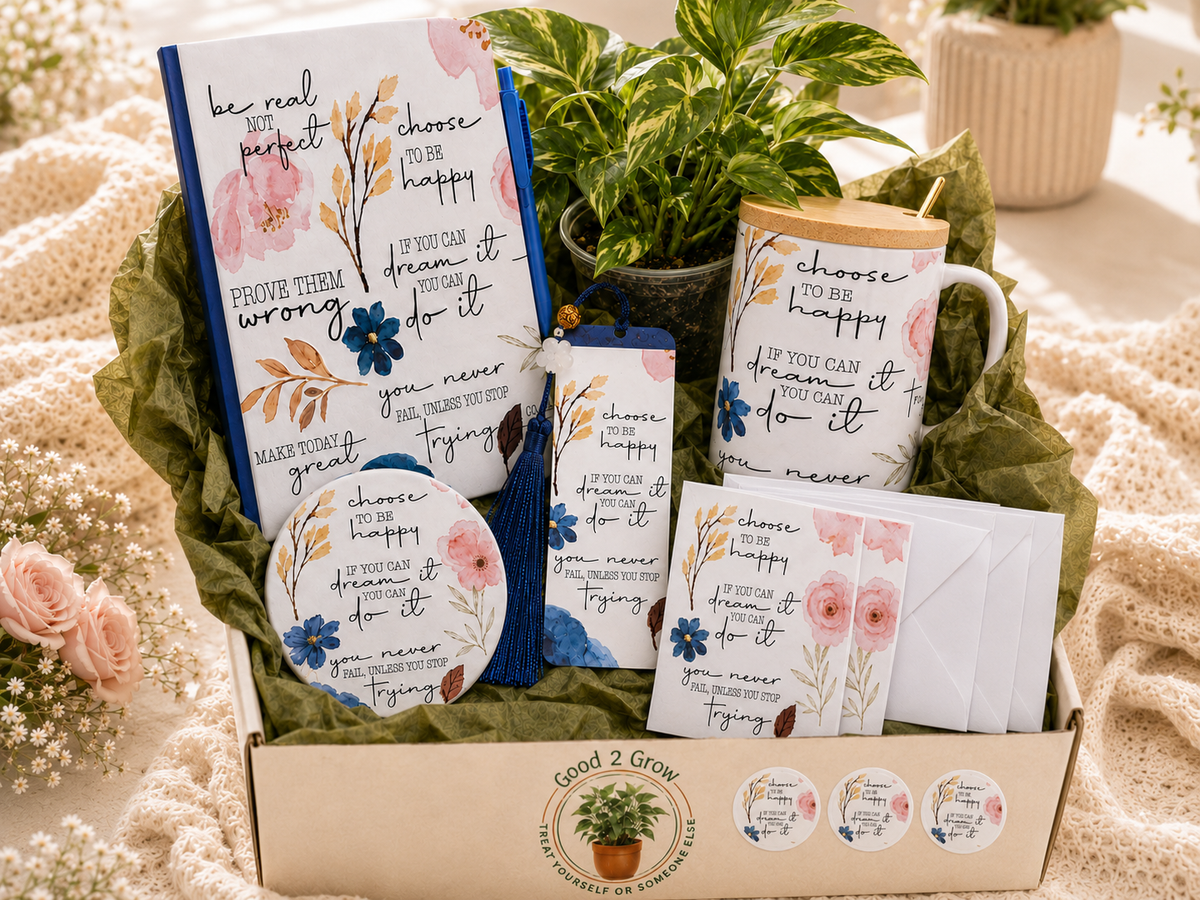 Choose Happy Mug Plant Lover Bundle Box