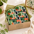 Plant Shelf 4-Piece Ceramic Coaster Set
