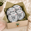 Just Breathe 4-Piece Ceramic Coaster Set