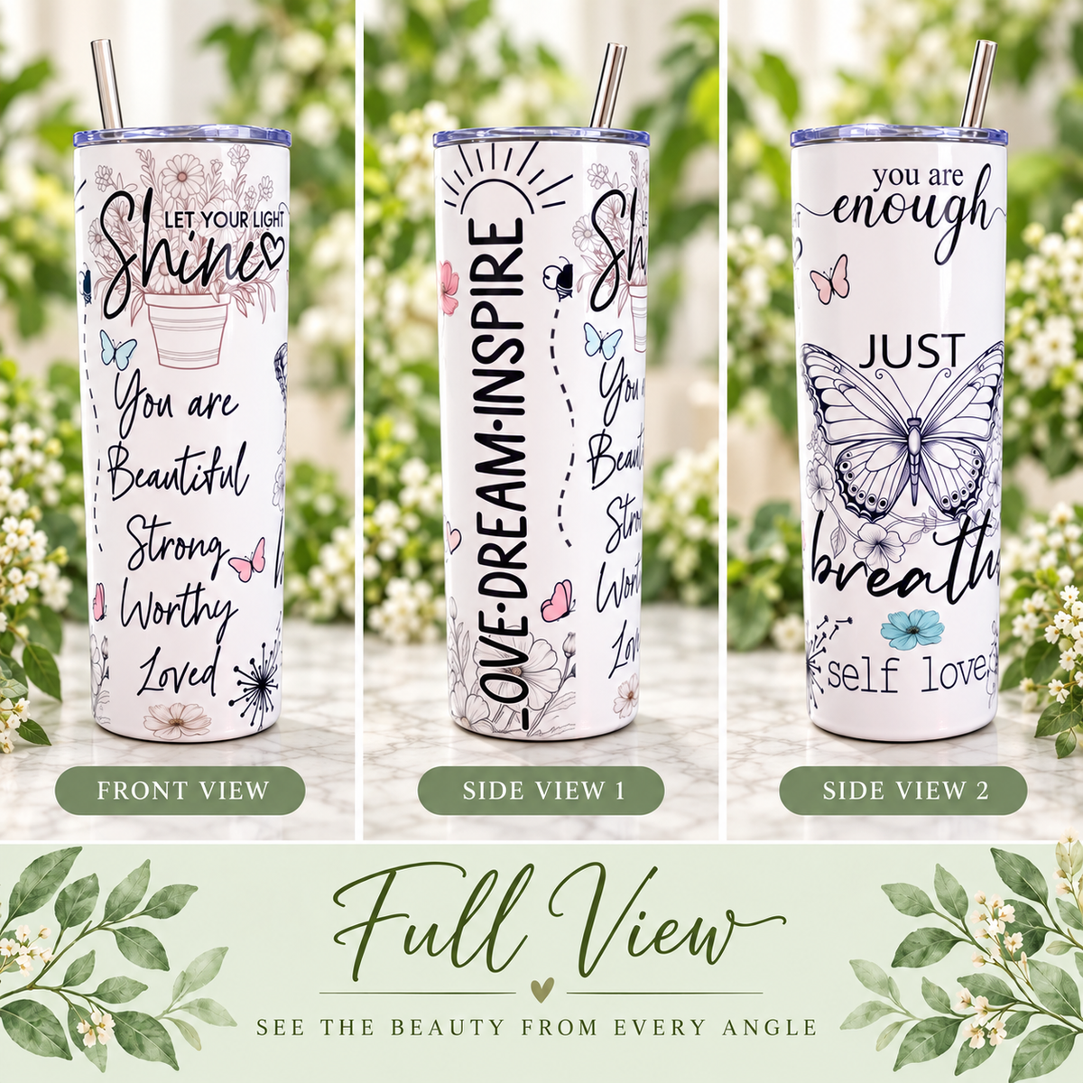 Just Breathe Tumbler