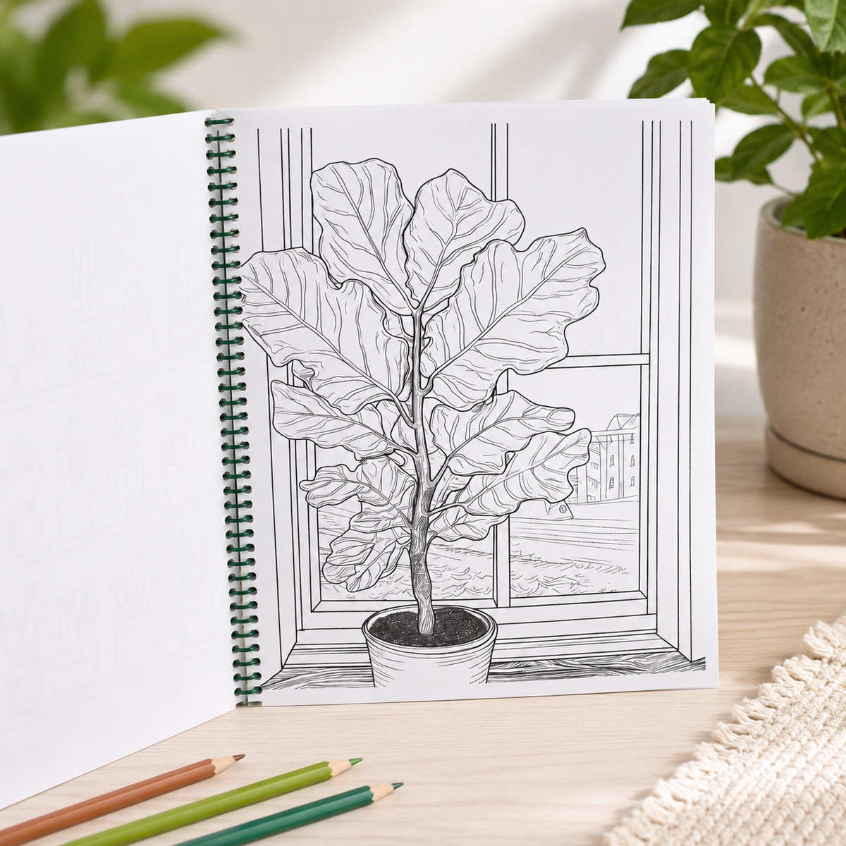 🖍️ ✏️Plant Lovers - "A Cozy Houseplant Coloring Book"