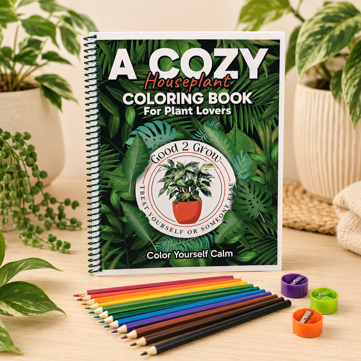 🖍️ ✏️Plant Lovers - "A Cozy Houseplant Coloring Book"