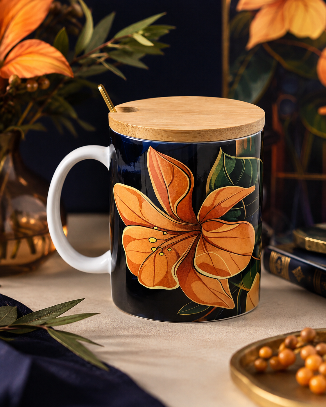 Dark Blooms Mug Plant Lover Bundle Box