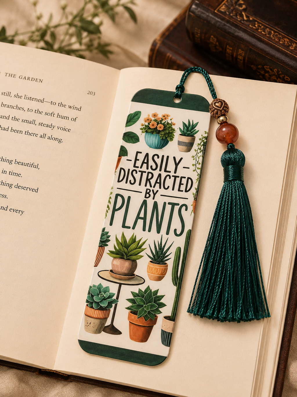 Easily Distracted by Plants – Plant Lover Bookmark