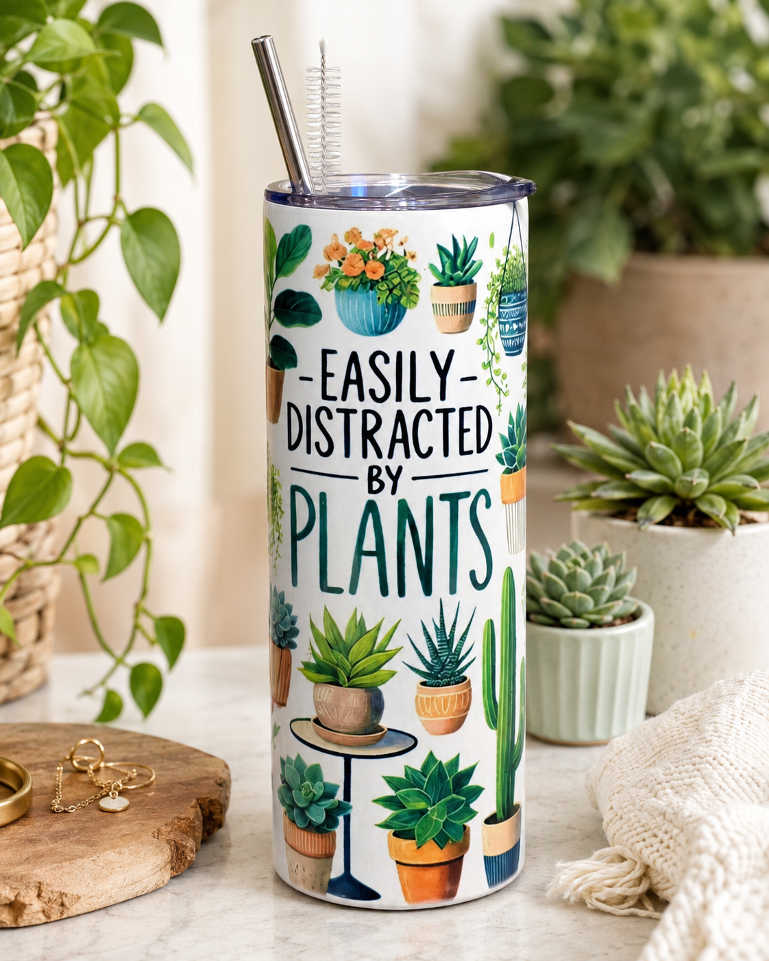Easily Distracted by Plants Tumbler Bundle Box / Tumbler