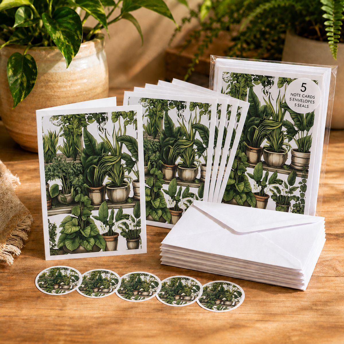Jungle Note Card Set – Pack of 5