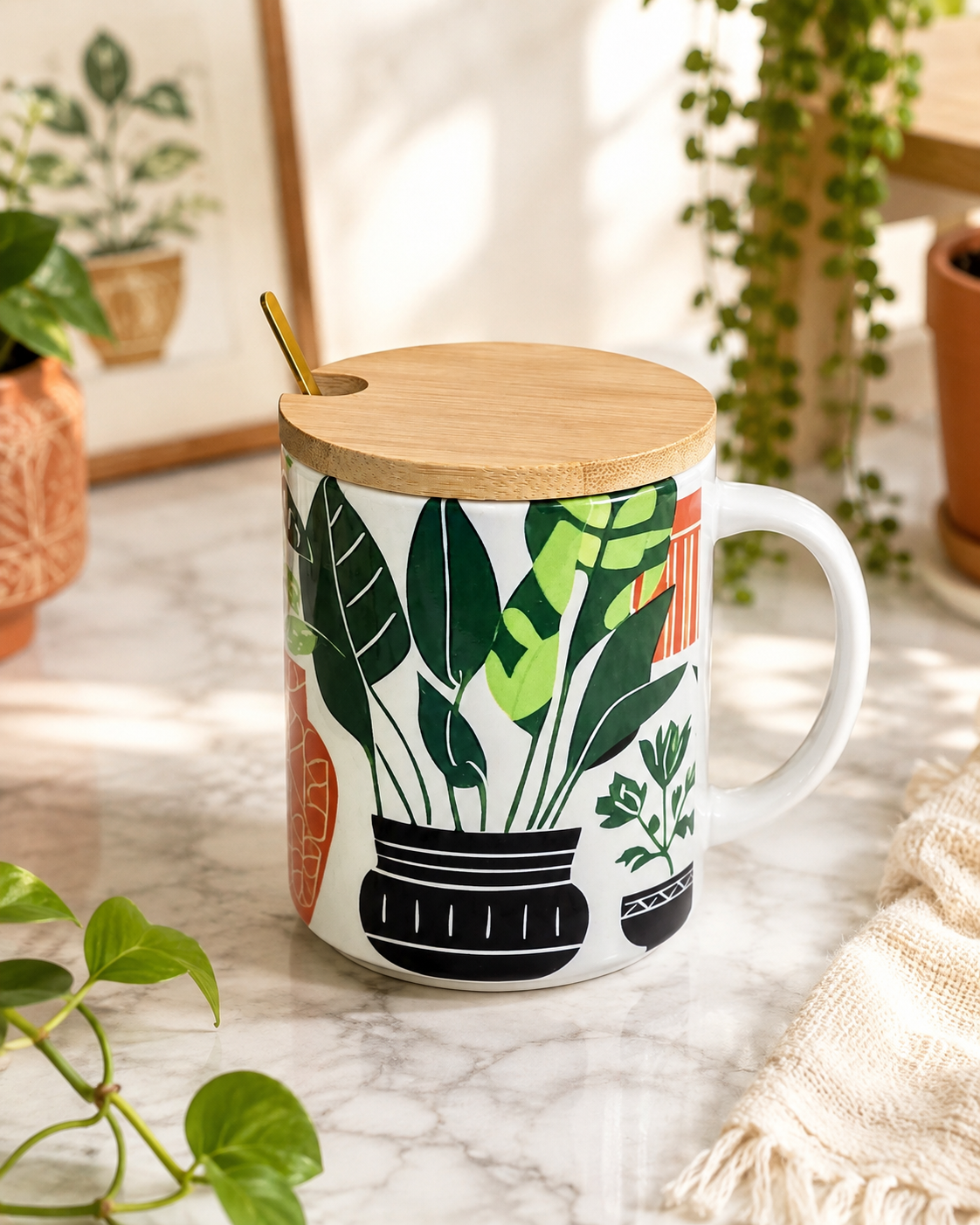 Plant Shelf Mug Plant Lover Bundle Box
