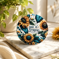 She Is Strong Ceramic Coaster - Single