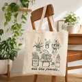 🌿👜Tote Bag - "All the Plants" – 100% Cotton